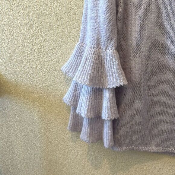 Gio Gio Made In Italy Lavender Tiered Sleeve Mohair Wool Sweater Medium - Picture 4 of 13